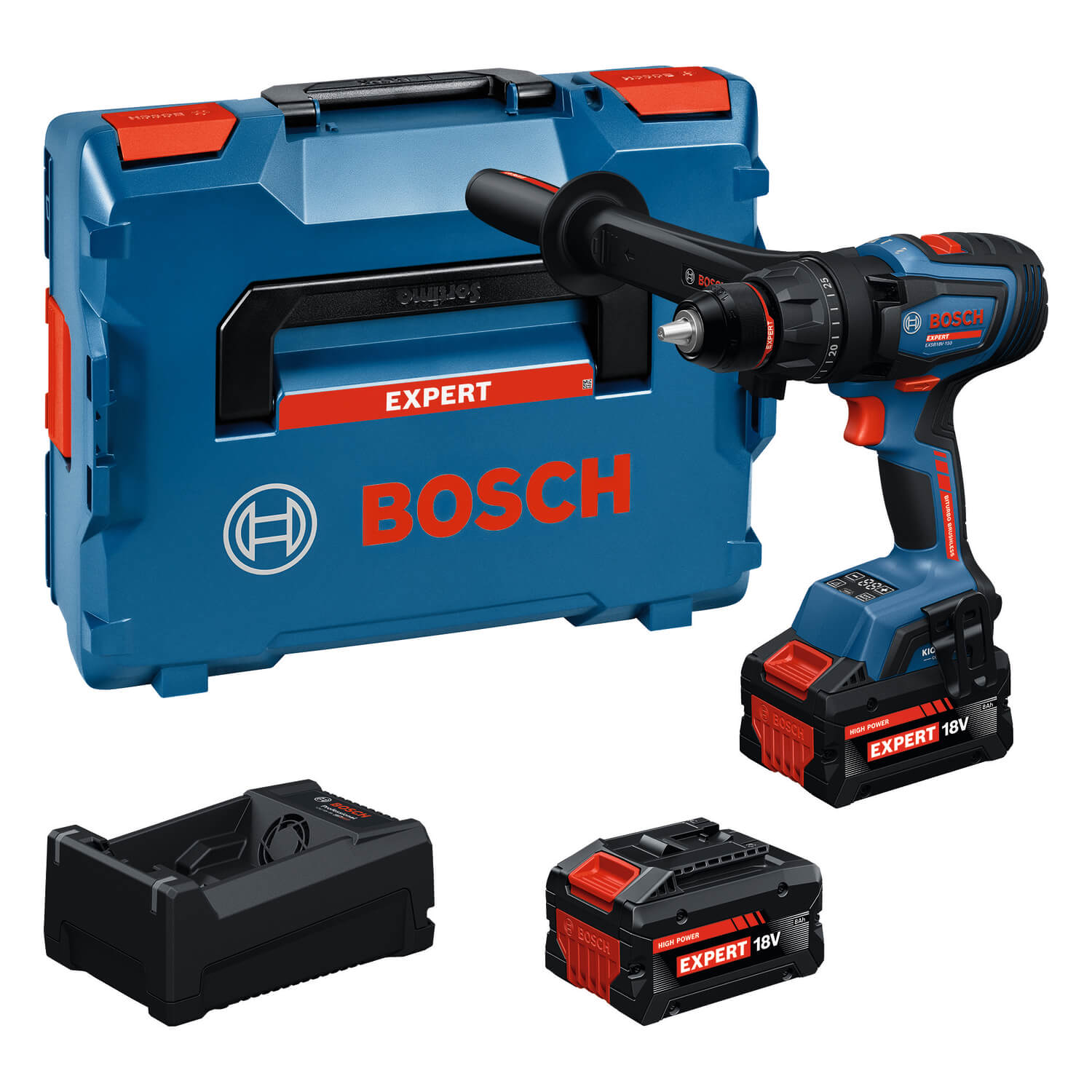 Bosch EXSB18V-150 zestaw 2x8.0Ah BITURBO